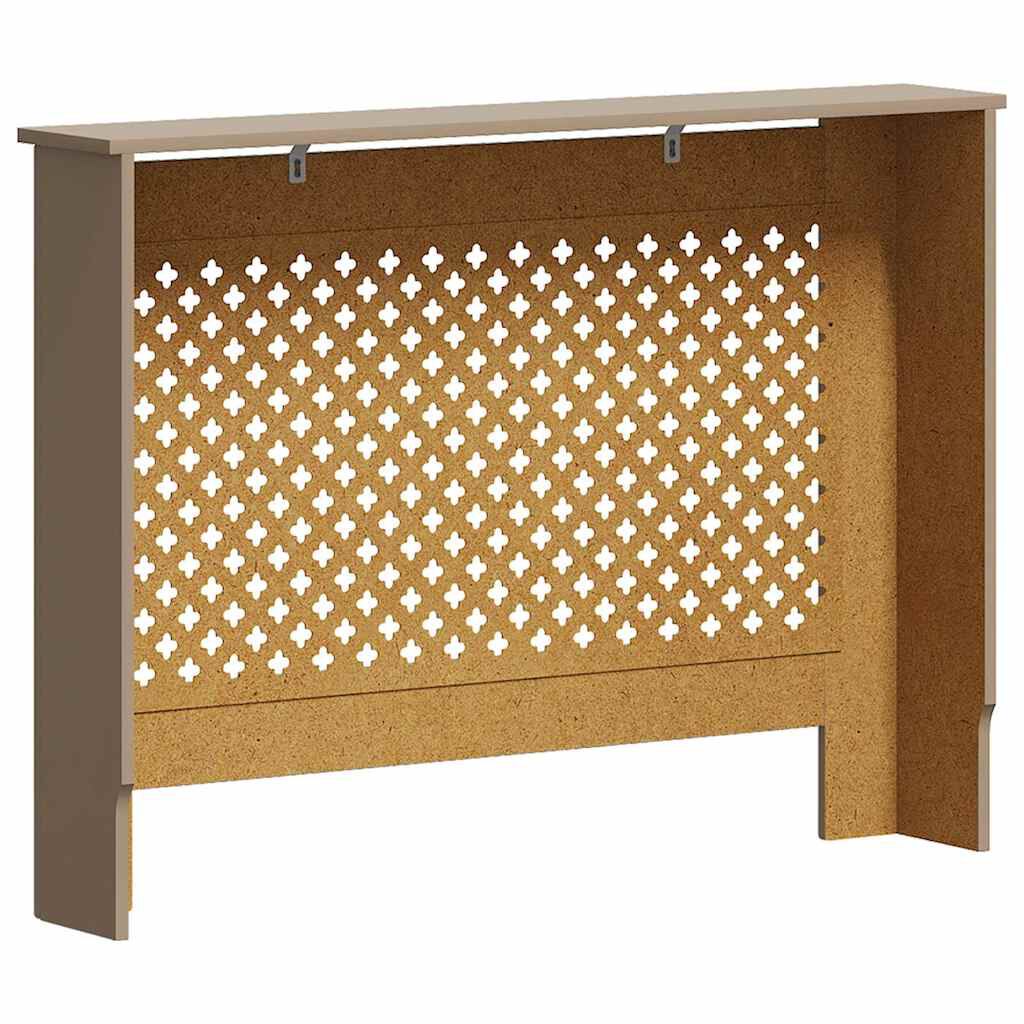 Cache-radiateur en MDF à motif croisé avec étagère – 5 coloris, 5 tailles