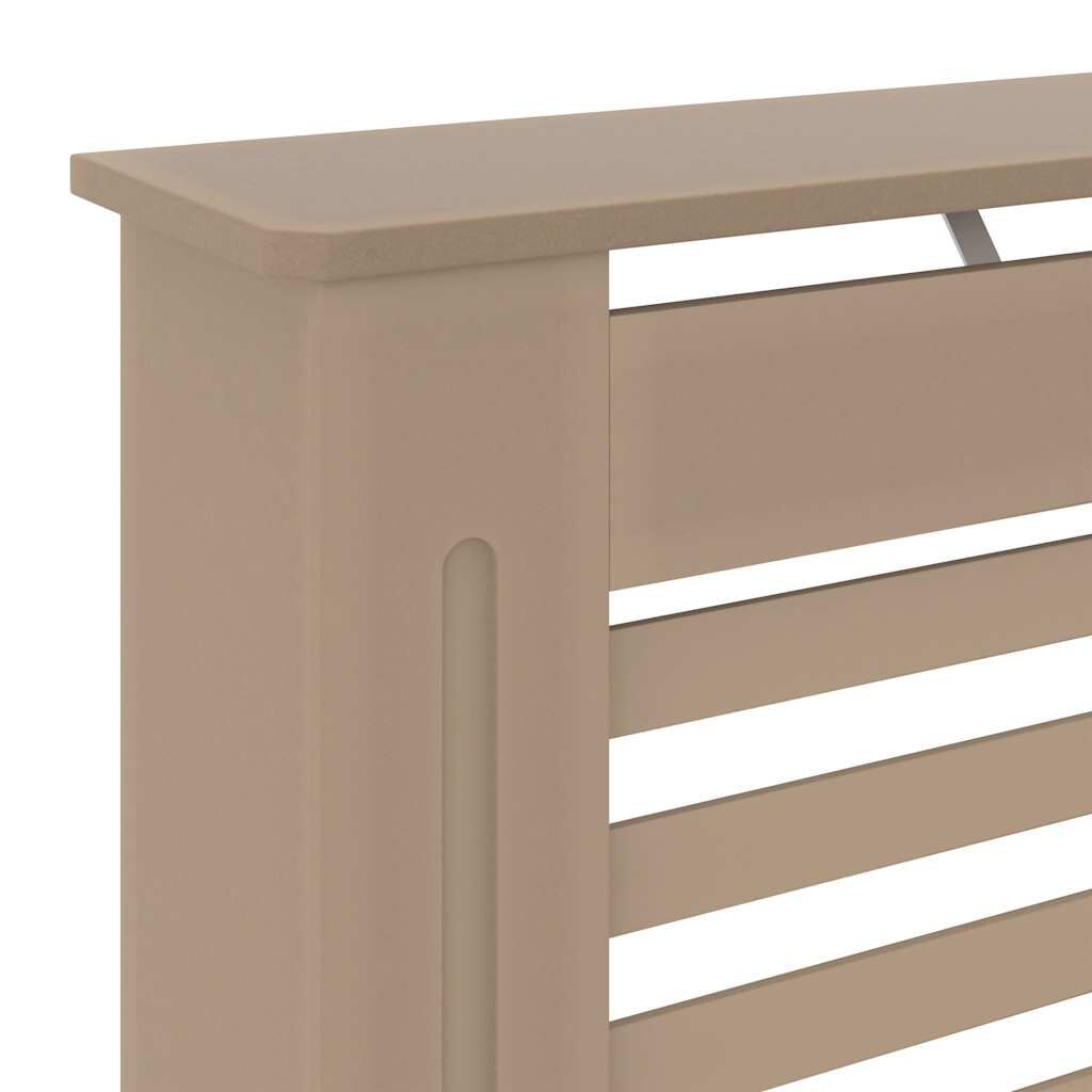 Cache-radiateur en MDF à lattes horizontales avec étagère