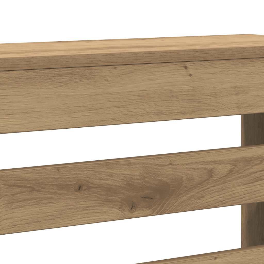 Cache-radiateur en bois à lattes horizontales ou verticales avec étagère – 10 finitions