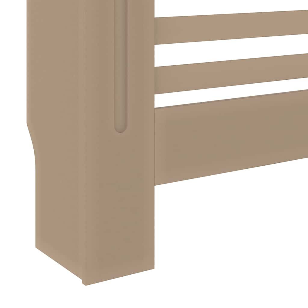 Cache-radiateur en MDF à lattes horizontales avec étagère